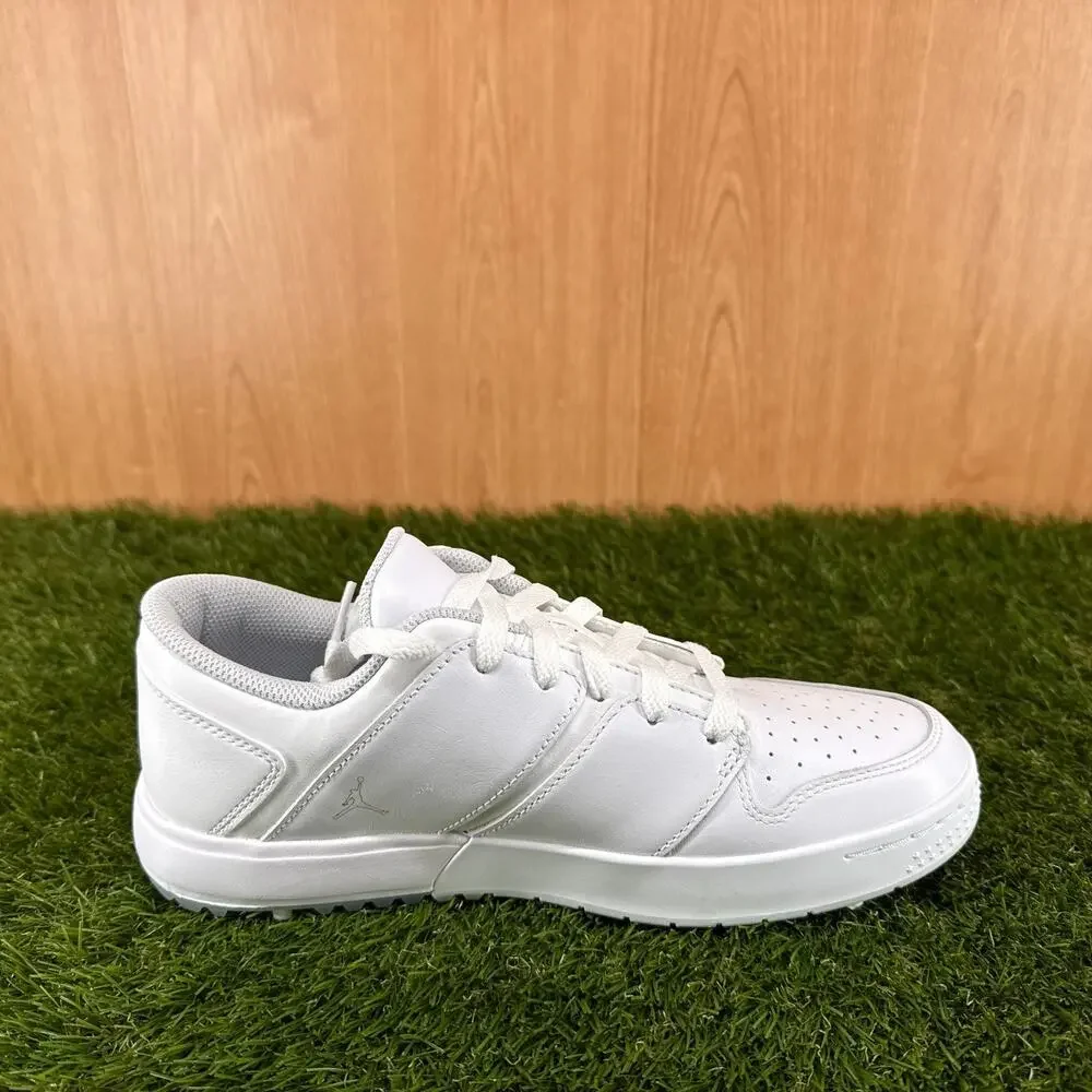 Jordan Nu Retro 1 Low Golf White Pure Platinum Golf Shoes FZ4153-100 Mens Size 8